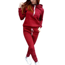 Load image into Gallery viewer, Litthing Two Piece Women Hooded Sweatshirt Sets Casual Joggers Hoodies and Drawstring Sweatpants Sets Women Autumn Oufit Sets