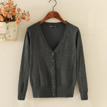 Load image into Gallery viewer, Spring Lady's Knitted Sweater Plus Size 5xl Cardigans for Women Long Sleeve Female Cardigan Short Sweaters sueter mujer YQ213