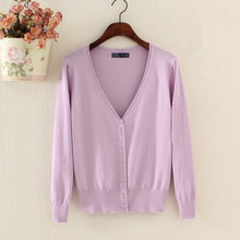 Load image into Gallery viewer, Spring Lady's Knitted Sweater Plus Size 5xl Cardigans for Women Long Sleeve Female Cardigan Short Sweaters sueter mujer YQ213