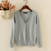 Load image into Gallery viewer, Spring Lady's Knitted Sweater Plus Size 5xl Cardigans for Women Long Sleeve Female Cardigan Short Sweaters sueter mujer YQ213