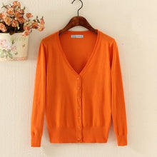 Load image into Gallery viewer, Spring Lady's Knitted Sweater Plus Size 5xl Cardigans for Women Long Sleeve Female Cardigan Short Sweaters sueter mujer YQ213