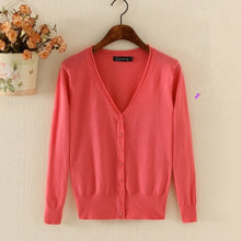 Load image into Gallery viewer, Spring Lady's Knitted Sweater Plus Size 5xl Cardigans for Women Long Sleeve Female Cardigan Short Sweaters sueter mujer YQ213