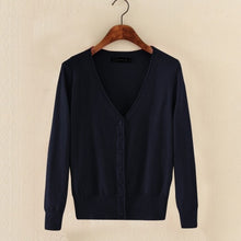 Load image into Gallery viewer, Spring Lady's Knitted Sweater Plus Size 5xl Cardigans for Women Long Sleeve Female Cardigan Short Sweaters sueter mujer YQ213