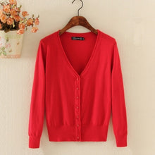 Load image into Gallery viewer, Spring Lady's Knitted Sweater Plus Size 5xl Cardigans for Women Long Sleeve Female Cardigan Short Sweaters sueter mujer YQ213