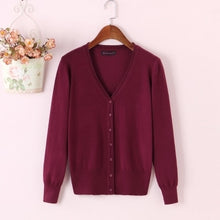 Load image into Gallery viewer, Spring Lady's Knitted Sweater Plus Size 5xl Cardigans for Women Long Sleeve Female Cardigan Short Sweaters sueter mujer YQ213