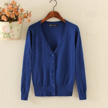 Load image into Gallery viewer, Spring Lady's Knitted Sweater Plus Size 5xl Cardigans for Women Long Sleeve Female Cardigan Short Sweaters sueter mujer YQ213