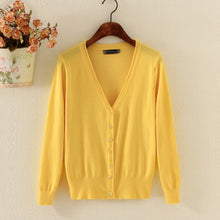 Load image into Gallery viewer, Spring Lady's Knitted Sweater Plus Size 5xl Cardigans for Women Long Sleeve Female Cardigan Short Sweaters sueter mujer YQ213