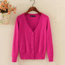 Load image into Gallery viewer, Spring Lady's Knitted Sweater Plus Size 5xl Cardigans for Women Long Sleeve Female Cardigan Short Sweaters sueter mujer YQ213