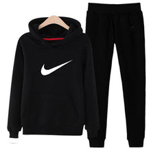 Load image into Gallery viewer, p69 3xl Women Hoodies Pant Clothing Set Casual 2 Piece Set Warm Clothes Solid Tracksuit Women Set Top Pants Ladies Suit